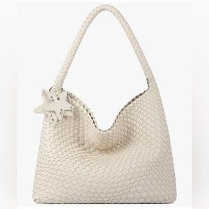 BEIGE CREAM WOVEN BAG